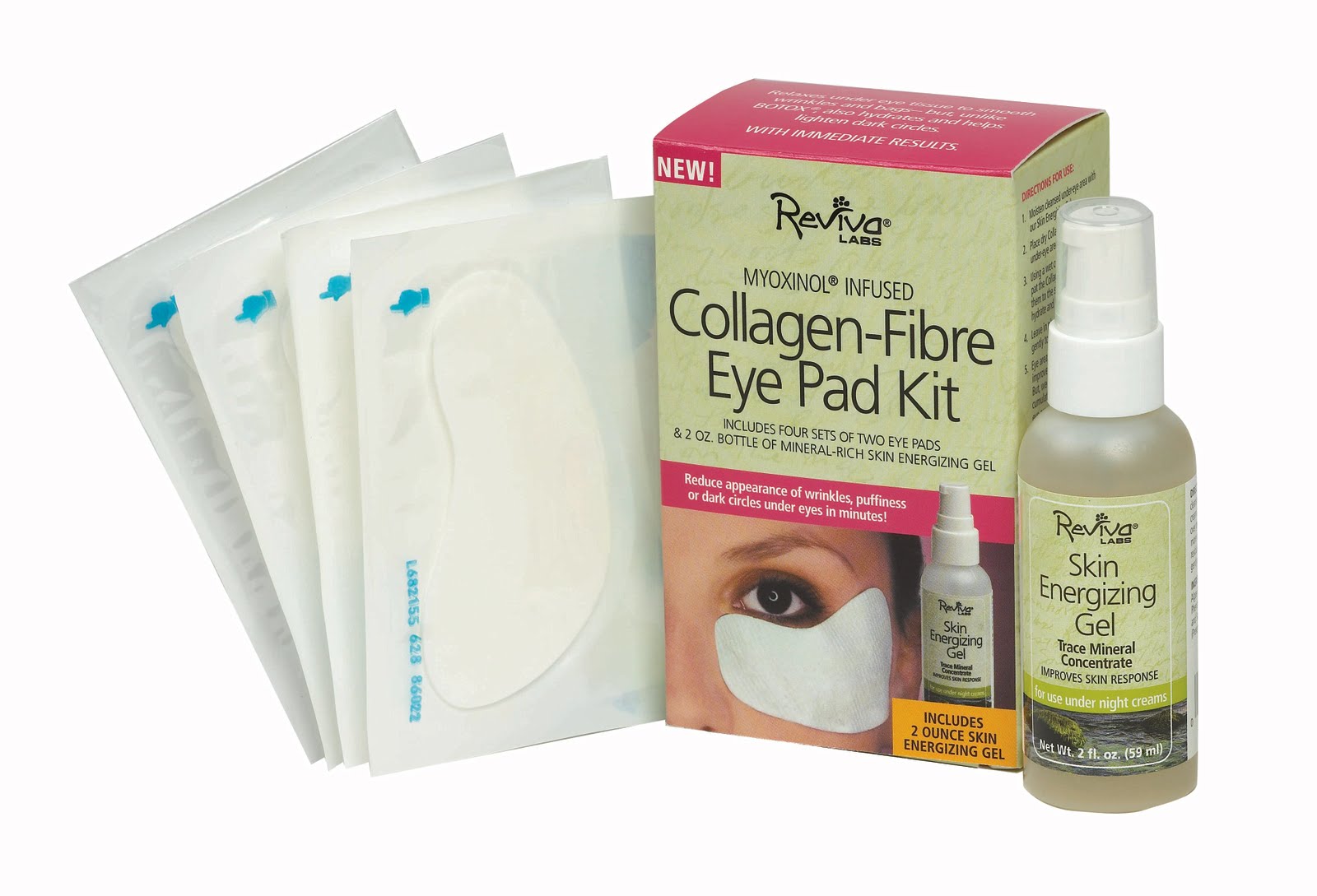 Relax put on a couple of eye pads {Reviva Labs CollagenFibre Eye Pad
